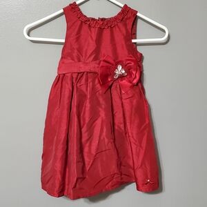 Lilybird Red Kids Formal Dress with Bow Girl's Size 3T